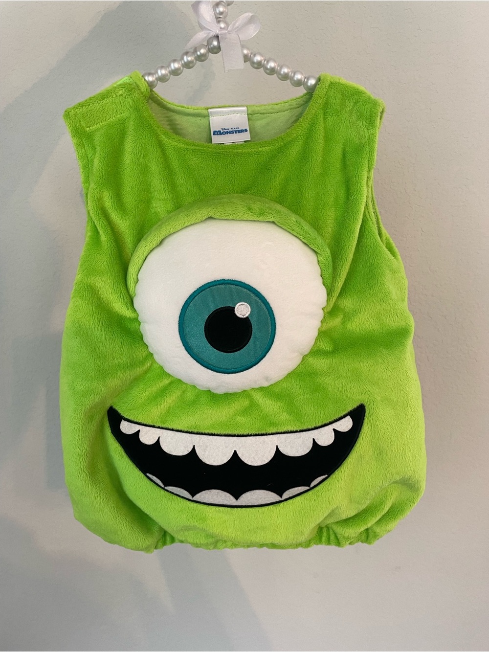 Mike Wazowski Costume Disney Pixar Baby Bubble Suit Size 3-6 Months Monsters INC